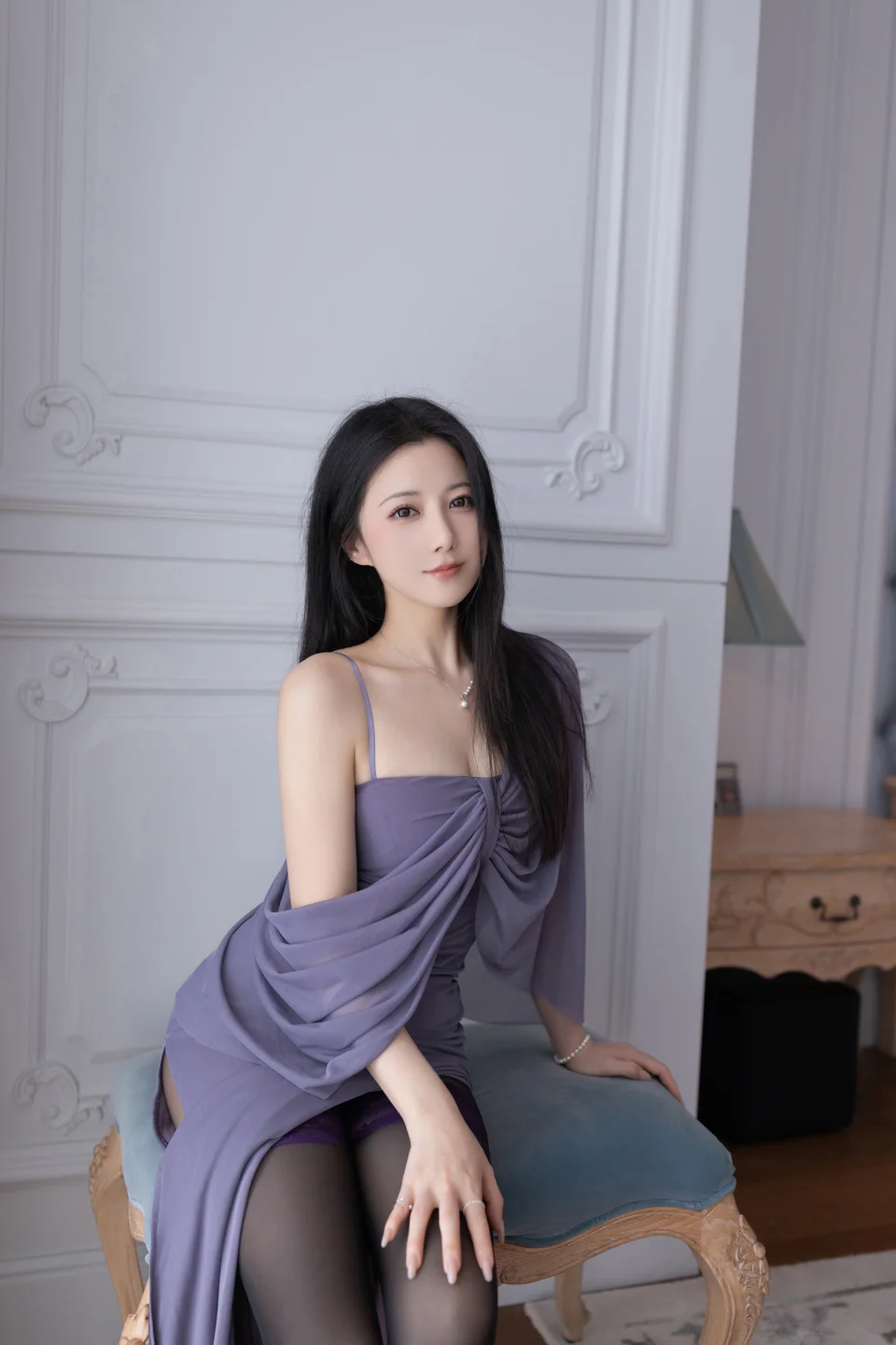 鱼子酱Fish - 紫丝 [120P-1.32GB] tg@simisebaisi 【丝足阁】017.webp